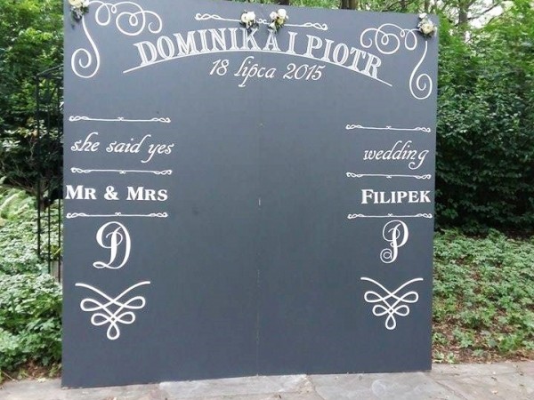 Ścianka do zdjęć na weselu