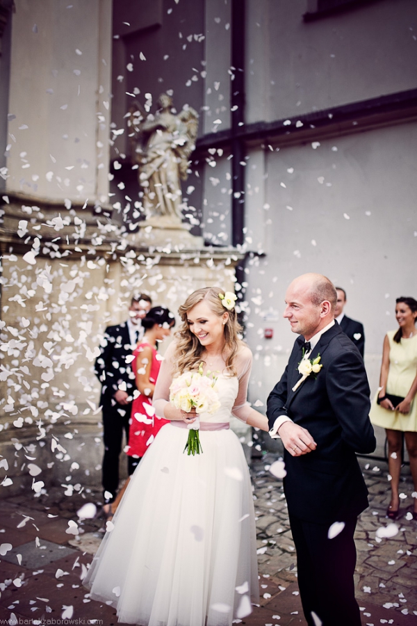 Różowe, energetyczne wesele - Justyna i Karol