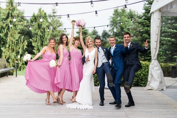 Aga&amp;Andrea: polsko- włoskie, przepiękne wesele plenerowe z palmami i piwoniami