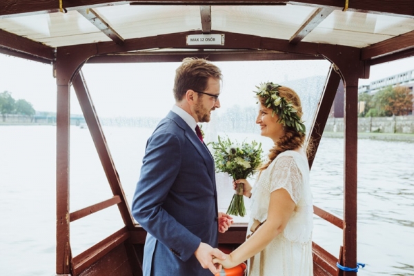 Klementyna &amp; Alain - wesele na barce w Krakowie